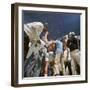 Boxer Cassius Clay, aka Muhammad Ali, Raising Fist in Triumph After Beating Sonny Liston-John Dominis-Framed Premium Photographic Print