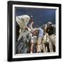 Boxer Cassius Clay, aka Muhammad Ali, Raising Fist in Triumph After Beating Sonny Liston-John Dominis-Framed Premium Photographic Print