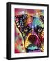 Boxer Cubism-Dean Russo-Framed Premium Giclee Print