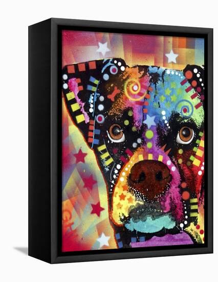 Boxer Cubism-Dean Russo-Framed Stretched Canvas