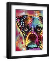 Boxer Cubism-Dean Russo-Framed Premium Giclee Print