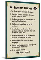 Boxer House Rules-null-Mounted Poster