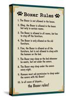 Boxer House Rules-null-Stretched Canvas