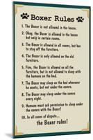 Boxer House Rules-null-Mounted Poster