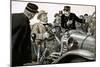 Boxer Jack Johnson at the Wheel of a Racing Car-null-Mounted Giclee Print