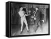 Boxer James Corbett in Training Photograph-Lantern Press-Framed Stretched Canvas