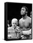 Boxer Joe Frazier at the Weigh in for His Fight Against Muhammad Ali-John Shearer-Framed Stretched Canvas