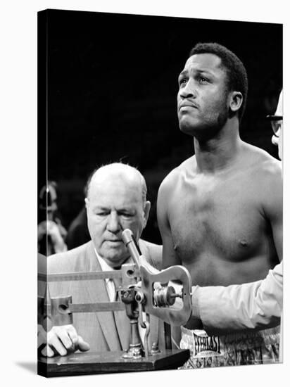 Boxer Joe Frazier at the Weigh in for His Fight Against Muhammad Ali-John Shearer-Stretched Canvas