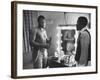 Boxer Joe Frazier Dressing During Training for a Fight Against Muhammad Ali-John Shearer-Framed Premium Photographic Print