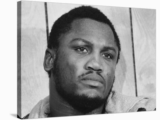 Boxer Joe Frazier Training for a Fight Against Muhammad Ali-John Shearer-Stretched Canvas