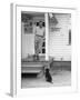 Boxer Joe Walcott Standing Outside Doorway of Building at Training Camp-Tony Linck-Framed Premium Photographic Print