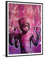 Boxer Kid 2-Abstract Graffiti-Framed Premium Giclee Print