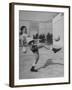 Boxer Marcel Cerdan, Trying to Achieve Hairline Balance by Bouncing a Soccer Ball-Tony Linck-Framed Premium Photographic Print