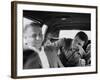 Boxer Muhammad Ali Clowning Around with His Trainer Bundini Brown-John Shearer-Framed Premium Photographic Print