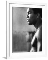 Boxer Muhammad Ali Training for a Fight Against Joe Frazier-John Shearer-Framed Premium Photographic Print