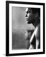 Boxer Muhammad Ali Training for a Fight Against Joe Frazier-John Shearer-Framed Premium Photographic Print