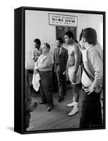 Boxer Muhammad Ali Training for a Fight Against Joe Frazier-John Shearer-Framed Stretched Canvas
