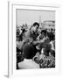 Boxer Muhammad Ali with Fans before Bout with Joe Frazier-John Shearer-Framed Premium Photographic Print