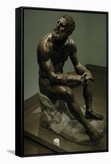 Boxer of Quirinal, also known as the Terme Boxer-null-Framed Stretched Canvas