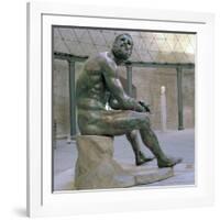 Boxer of Thermonr, Hellenistic Bronze Statue, C1st Century Ad-Lysippos-Framed Photographic Print