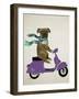 Boxer On Moped-Fab Funky-Framed Art Print