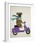 Boxer On Moped-Fab Funky-Framed Art Print