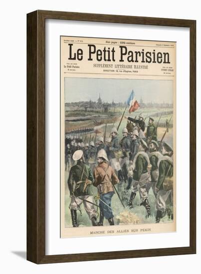 Boxer Rebellion the Allies Advance on Peking-Carrey-Framed Art Print