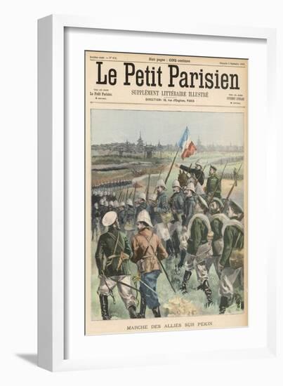 Boxer Rebellion the Allies Advance on Peking-Carrey-Framed Art Print