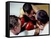 Boxer Receiving Advice-null-Framed Stretched Canvas