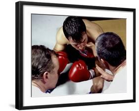 Boxer Receiving Advice-null-Framed Photographic Print