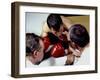 Boxer Receiving Advice-null-Framed Photographic Print