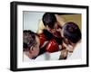 Boxer Receiving Advice-null-Framed Photographic Print