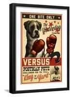 Boxer - Retro Boxing Ad-Lantern Press-Framed Art Print