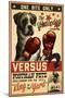 Boxer - Retro Boxing Ad-Lantern Press-Mounted Art Print