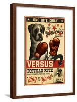 Boxer - Retro Boxing Ad-Lantern Press-Framed Art Print