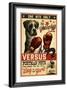 Boxer - Retro Boxing Ad-Lantern Press-Framed Art Print