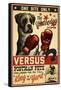 Boxer - Retro Boxing Ad-Lantern Press-Framed Stretched Canvas