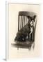 Boxer Sitting on a Chair, C.1890-null-Framed Giclee Print