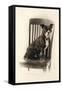 Boxer Sitting on a Chair, C.1890-null-Framed Stretched Canvas