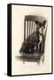 Boxer Sitting on a Chair, C.1890-null-Framed Stretched Canvas