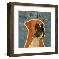 Boxer (square)-John W^ Golden-Framed Art Print