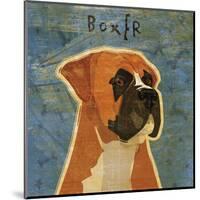 Boxer (square)-John W^ Golden-Mounted Art Print