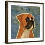 Boxer (square)-John W^ Golden-Framed Art Print