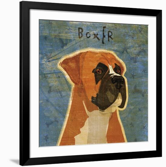 Boxer (square)-John W^ Golden-Framed Art Print