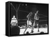 Boxer "Sugar" Ray Robinson Battling Boxer Randy Turpin During a Bout-null-Framed Stretched Canvas