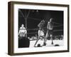 Boxer "Sugar" Ray Robinson Battling Boxer Randy Turpin During a Bout-null-Framed Photographic Print