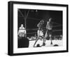 Boxer "Sugar" Ray Robinson Battling Boxer Randy Turpin During a Bout-null-Framed Photographic Print