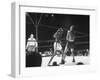 Boxer "Sugar" Ray Robinson Battling Boxer Randy Turpin During a Bout-null-Framed Photographic Print