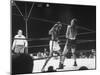 Boxer "Sugar" Ray Robinson Battling Boxer Randy Turpin During a Bout-null-Mounted Photographic Print