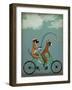 Boxer Tandem-Fab Funky-Framed Art Print